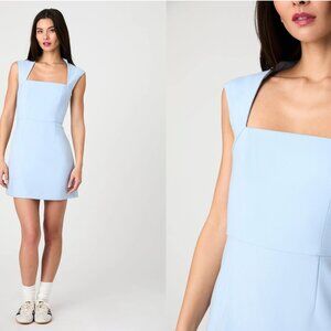 French Connection Square Neck Dress - Blue Size 2